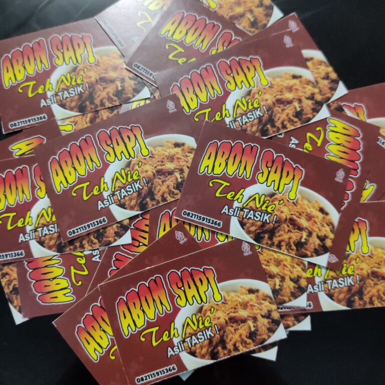 Mengapa Stiker Kemasan Makanan Penting untuk Branding Bisnis di Tasikmalaya