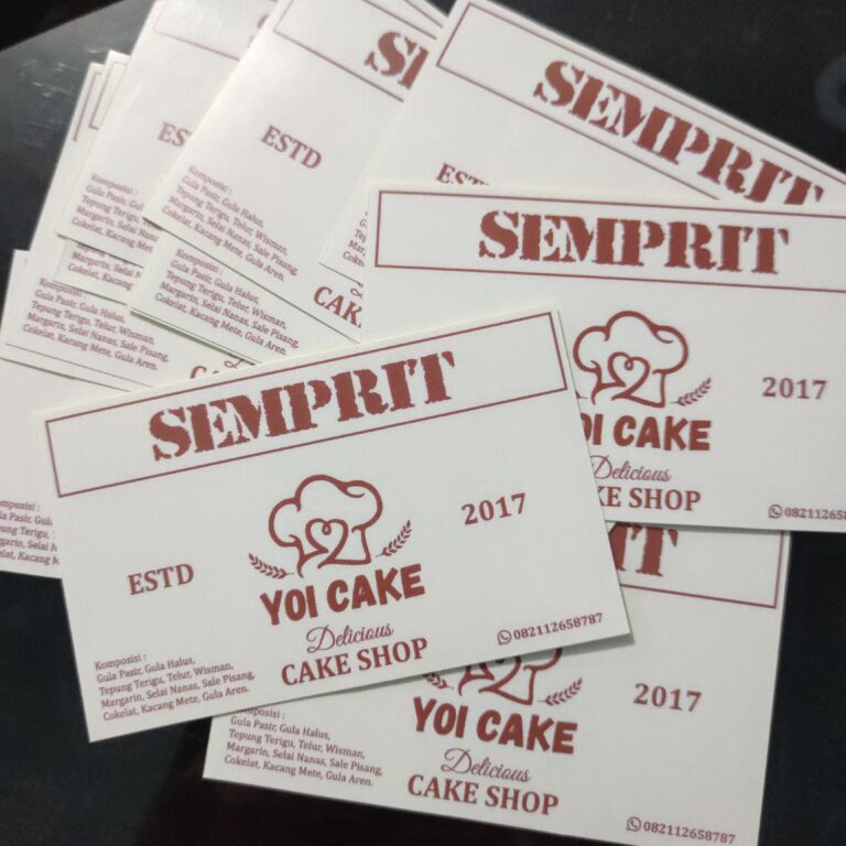 Cetak Stiker Brand Kamu di Tasikmalaya – Tanpa Minimum Order!