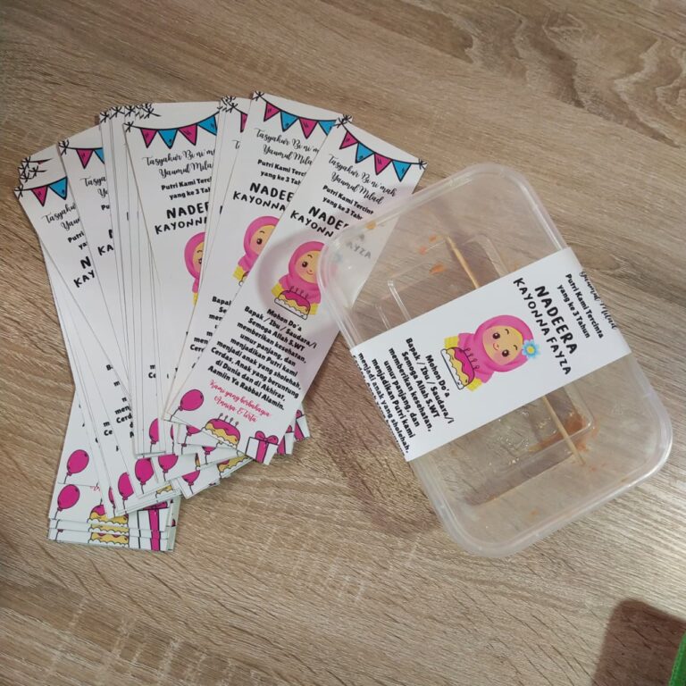 Cetak Stiker Box Bento di Tasikmalaya