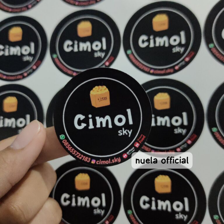 Cetak Stiker Kemasan Tasikmalaya: Tersedia Laminasi, Waterproof, dan Cutting Presisi