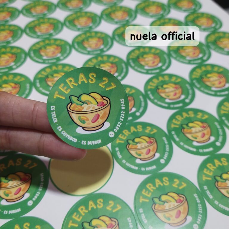 Cetak Label Botol Sambal, Kue Kering, dan Minuman di Tasikmalaya