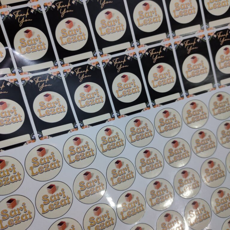 Jasa Cetak Label Custom Design & Harga Bersahabat di Tasikmalaya