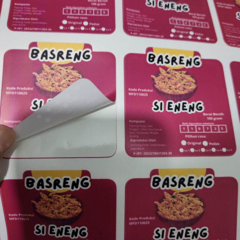 Meningkatkan Branding Produk Lewat Label Kemasan Profesional di Tasikmalaya