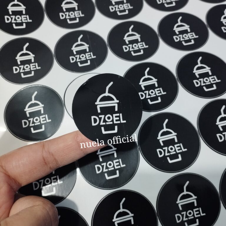 Tempat Cetak Stiker Label Minuman Terpercaya di Tasikmalaya