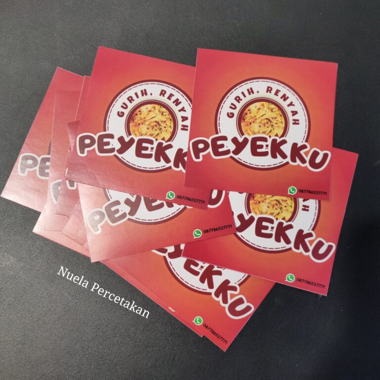 Promosikan Camilan Gurihmu dengan Stiker Custom Berkualitas di Tasikmalaya