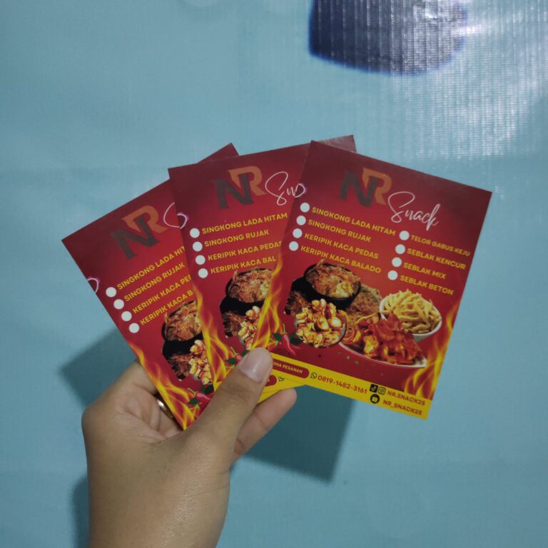 Cetak Stiker Label Makanan Cemilan di Tasikmalaya