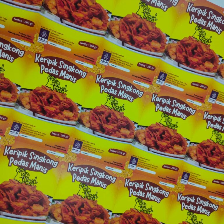Cara Membuat Stiker Kemasan Produk yang Menarik Konsumen di Tasikmalaya