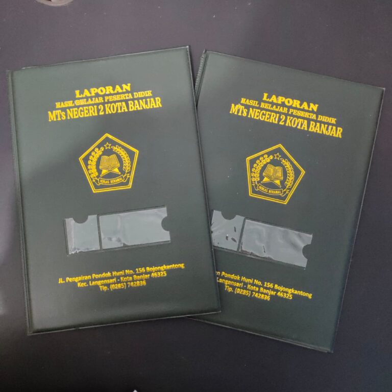 Cetak Map Ijazah Tasikmalaya: Custom Logo, Emboss, dan Hotprint Emas