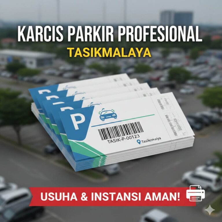 Percetakan Karcis Parkir Profesional di Tasikmalaya untuk Usaha dan Instansi